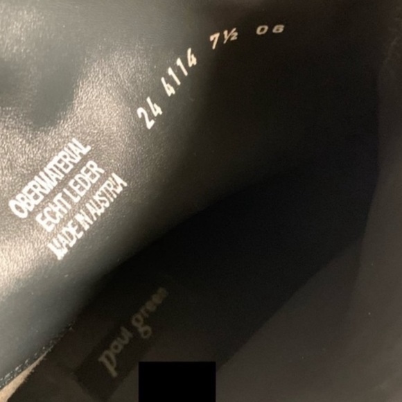 Paul Green Black Suede Ankle Booties with Chunky Block Heel Size 7.5 - Picture 8 of 11